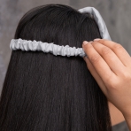 Silk Sleep Mask „Platinum“. Jewelry. Luxurious silk eye mask with elastic strap