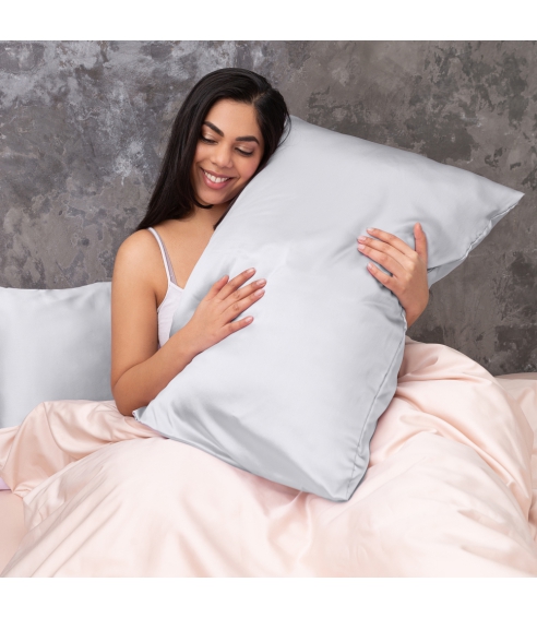 Silk Pillowcase „Platinum“. Silk pillowcases