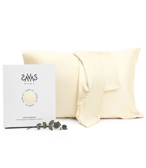 Silk pillowcase „Cream“. Silk pillowcases
