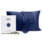Silk Pillowcase "Indigo". Pillowcases 50x60. Dark blue silk pillowcase, smooth and elegant, designed for a cool and luxurious sleep experience.