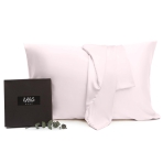 Silk Pillowcase „Luxe Pink“. Pillowcases 50x60. Light pink silk pillowcase with a soft elegant sheen.