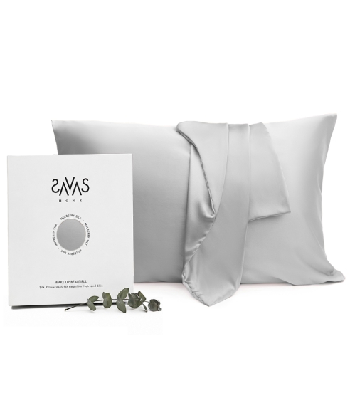 Silk Pillowcase „Platinum“. Silk pillowcases