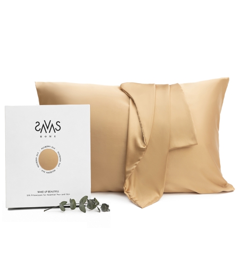 Silk Pillowcase „Sandstone“. Silk pillowcases