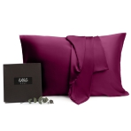 Silk Pillowcase „Sangria“. Pillowcases 50x60. Sangria silk pillowcase, luxurious and vibrant
