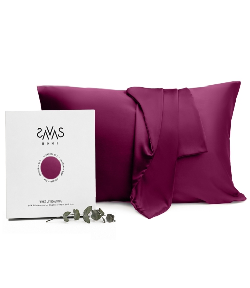 Silk Pillowcase „Sangria“. Silk pillowcases