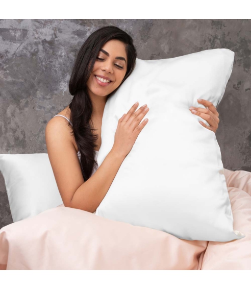 Silk Pillowcase „Snow“. Silk pillowcases