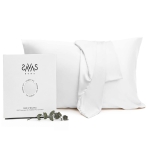 Silk Pillowcase „Snow“. Pillowcases 50x60. White silk pillowcase with a soft, elegant sheen.