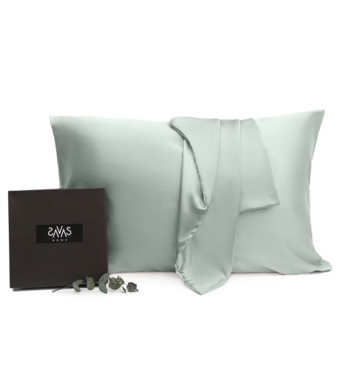 Silk Pillowcase „Spearmint“. Silk bedding sets