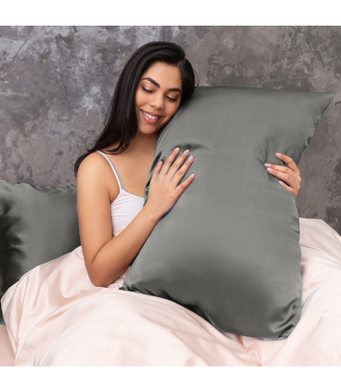Silk Pillowcase „Storm“. Silk pillowcases