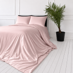 Silk bedding set „Antico Silk“. Bedding sets, 200x200 cm, 200x220 cm. Solid pink silk bedding set for an elegant bedroom Silk bedding set „Antico Silk“. Bedding sets, 200x200 cm, 200x220 cm. Solid pink silk bedding set for an elegant bedroom