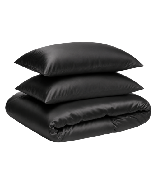 Silk bedding set „Onyx Silk“. Bedding sets 200x220