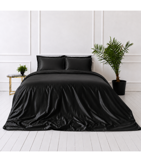 Silk bedding set „Onyx Silk“. Bedding sets 200x220