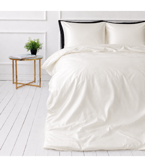 Silk bedding set „Pearl White Silk“. Bedding sets 200x220