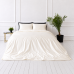 Silk bedding set „Pearl White Silk“. Bedding sets, 200x200 cm, 200x220 cm. Warm creamy luxurious bedding set. Silk bedding set „Pearl White Silk“. Bedding sets, 200x200 cm, 200x220 cm. Warm creamy luxurious bedding set.
