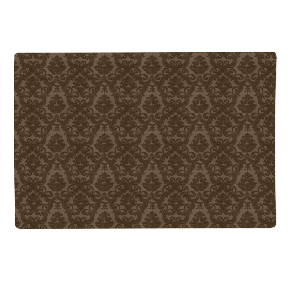 Table Placemat “Green Baroque Placemat” – 1 pc.. Linen tablecloths, 30x45 cm. Green table mat with a subtle pattern, perfectly matching various table decorations and adding coziness to any occasion.