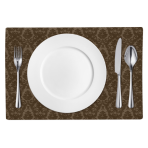 Table Placemat “Green Baroque Placemat” – 1 pc.. Linen tablecloths, 30x45 cm. Green table mat with an elegant jacquard pattern that will add charm and coziness to your table.