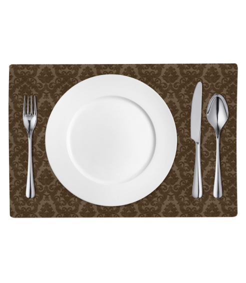 Table Placemat “Green Baroque Placemat” – 1 pc.. Linen tablecloths