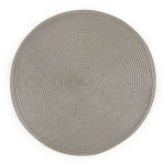 Table Placemat “Round Natural”. Linen tablecloths. Round beige table placemat with a simple, elegant design, adding a touch of sophistication and protection to your dining table.
