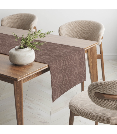 Table runner “Brown Baroque”. Table runner