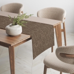 Table runners “Green Baroque table runner” 1 pc.. Table runner, 40x140 cm, 40x200 cm