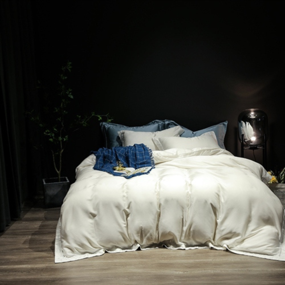 Tencel Bedding Set „Creamsicle“. Silk bedding sets, 200x230 cm