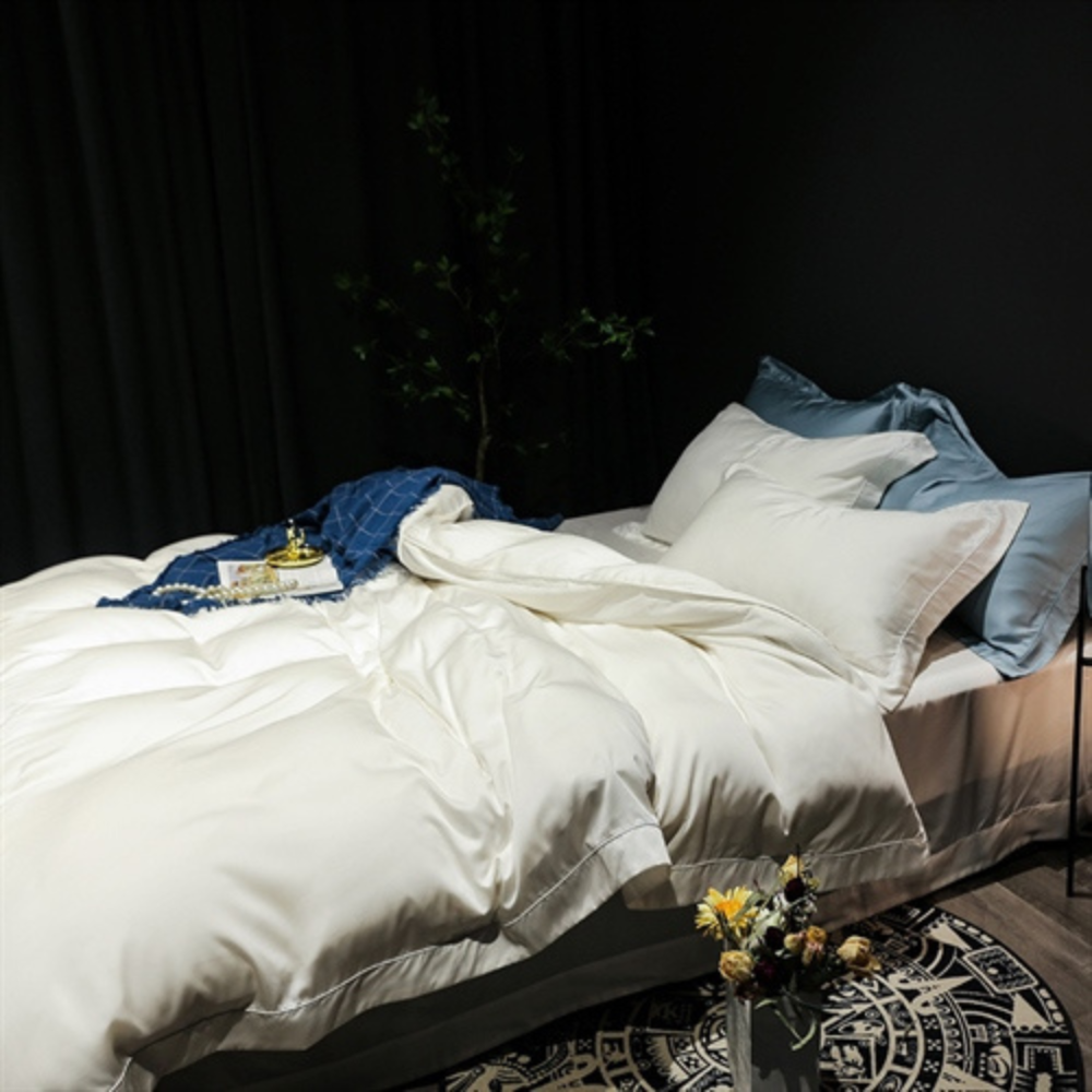 Tencel Bedding Set „Creamsicle“. Silk bedding sets, 200x230 cm