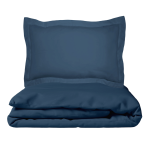 Tencel Bedding Set „Blue“. Silk bedding sets, 200x220 cm. Blue bedding set made of soft fabric.