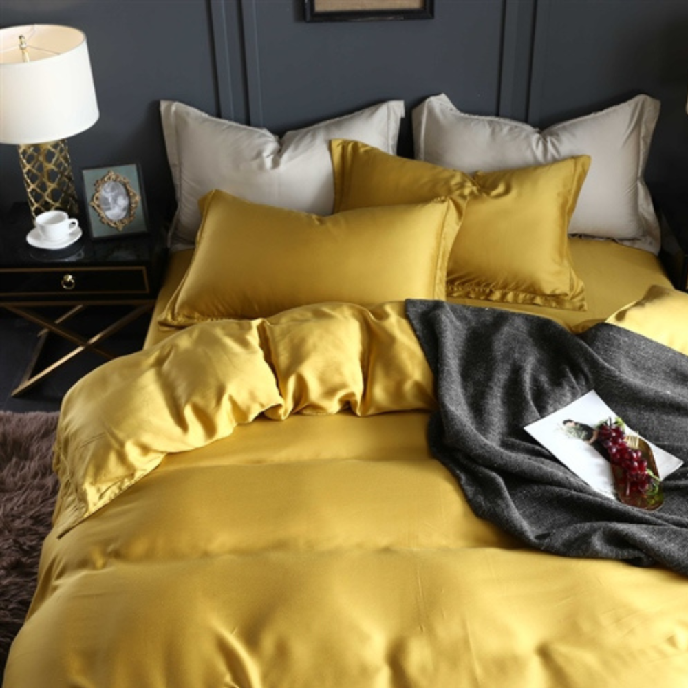 Tencel Bedding Set „Dijonelle“. Silk bedding sets, 200x230 cm