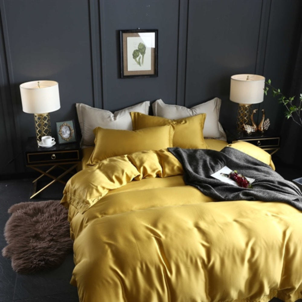 Tencel Bedding Set „Dijonelle“. Silk bedding sets, 200x230 cm