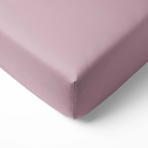 Jersey fitted sheet “Hushed Rose jersey”. Fitted sheets 200x200, 90x200 cm, 140x200 cm, 160x200 cm, 180x200 cm, 200x220 cm. Pastel pink fitted sheet with a minimalist plain look