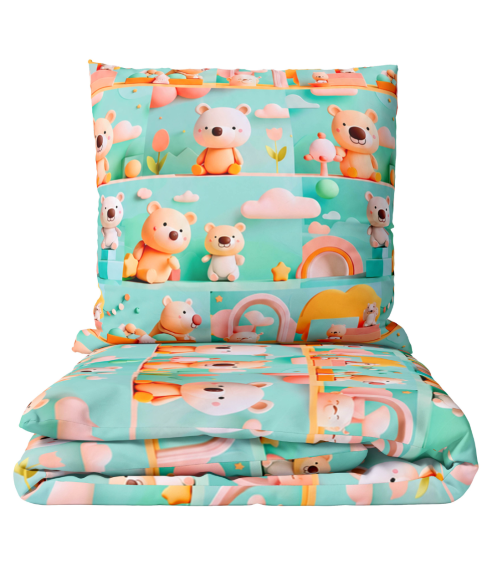 Bedding Set „Bear Adventure“. Kids bedding