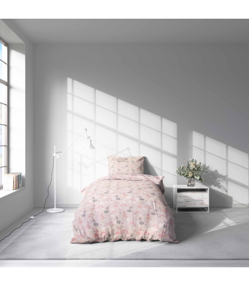Kids’ bedding set “Swan Dreams”. Kids bedding