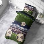 Children’s Bedding Set “Ultimate Goal”. Green bedding set, 140x200 cm