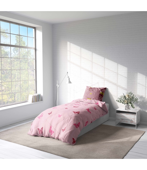 Children’s Bedding Set „Blushing Butterflies“. Kids bedding