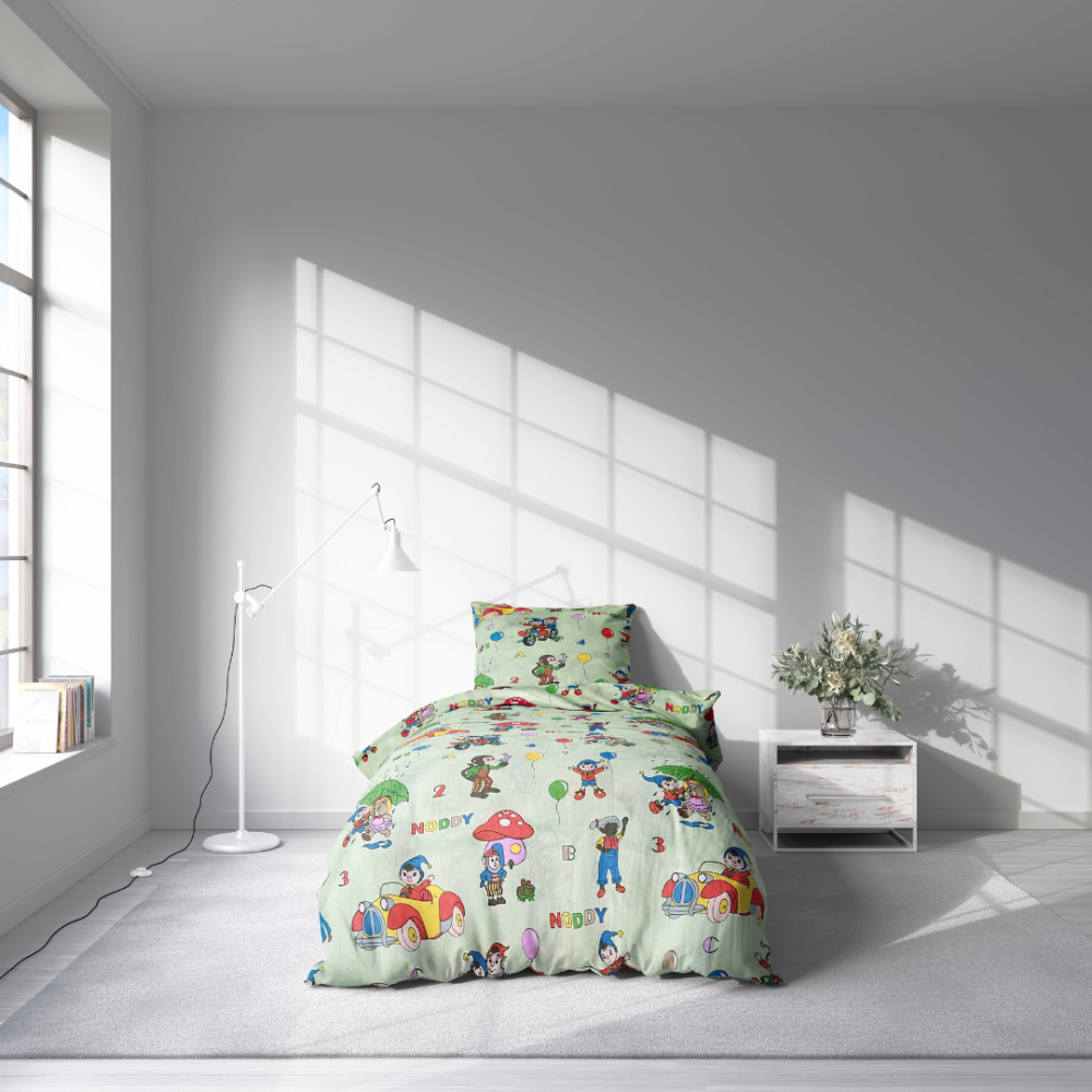 Children’s Bedding Set „Balloons and Friends”. Kids bedding, 140x200 cm