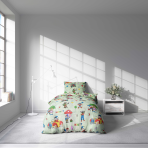 Children’s Bedding Set „Balloons and Friends”. Kids bedding, 140x200 cm