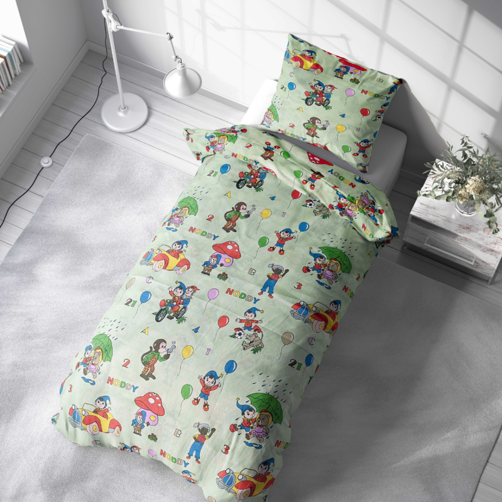 Children’s Bedding Set „Balloons and Friends”. Kids bedding, 140x200 cm