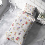 Baby Bedding Set “Fairy Tales”. Baby bedding, 100x140 cm. Colorful and playful bedding set with fairy tale characters, perfect for little ones who love fantasy and adventure.