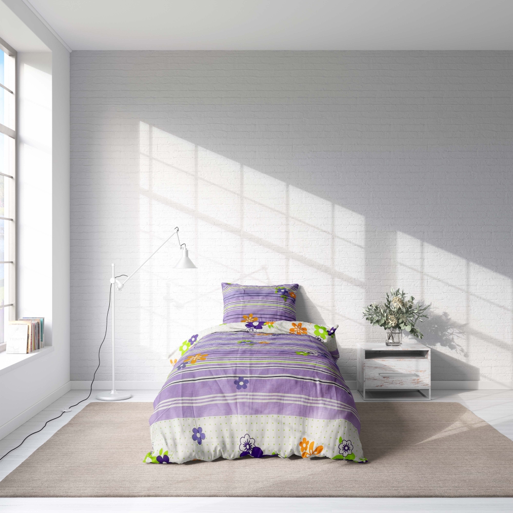 Bedding Set „Flower Power“. Bedding sets with plants, 140x200 cm