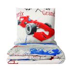 Children’s Bedding Set „Formula Adventure“. Kids bedding, 140x200 cm