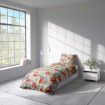 Children’s Bedding Set „Orange Bulls”. Bedding sets 155x200, 140x200 cm, 150x200 cm, 160x200 cm