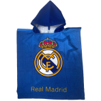 Children’s Poncho “Real Madrid”. Bathroom. Soft cotton children’s poncho decorated with “real madrid” emblem.