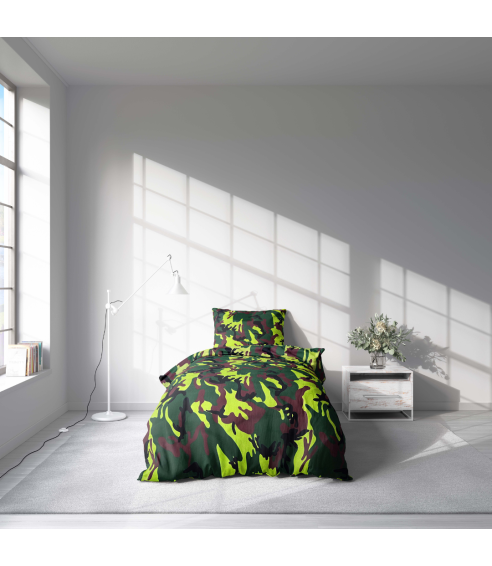 Single bedding set „Camouflage“. Kids bedding