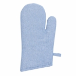 Oven mitts „Calm glove“. Oven gloves. Light blue melange solid-colored oven mitt with a clean simple look.