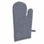 Oven mitts „Harbor Grid glove“. Oven gloves. Grey melange solid-colored oven mitt with a simple clean design.