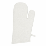 Oven mitts „Stone Weave glove“. Oven gloves. Light beige solid-colored oven mitt with a subtle woven texture.