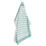 Kitchen towels “Green Structure”. Home decor, 43x64 cm. Fresh green kitchen towel design with geometric elements.