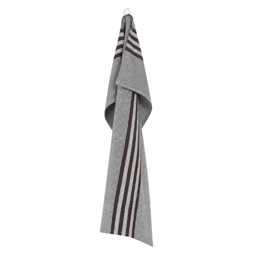 Kitchen Towel „Urban Kitchen Towel“. Kitchen towels. Light grey kitchen towel with contrasting dark brown stripes Kitchen Towel „Urban Kitchen Towel“. Kitchen towels. Light grey kitchen towel with contrasting dark brown stripes