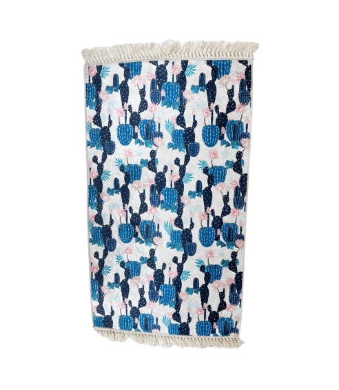 Bath Mat “Cactazure”. Bath mats