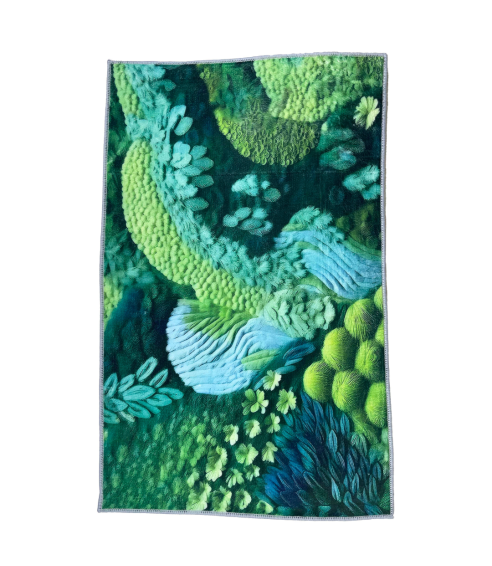 Bath mat “Rectangle Gouache”. Bath mats